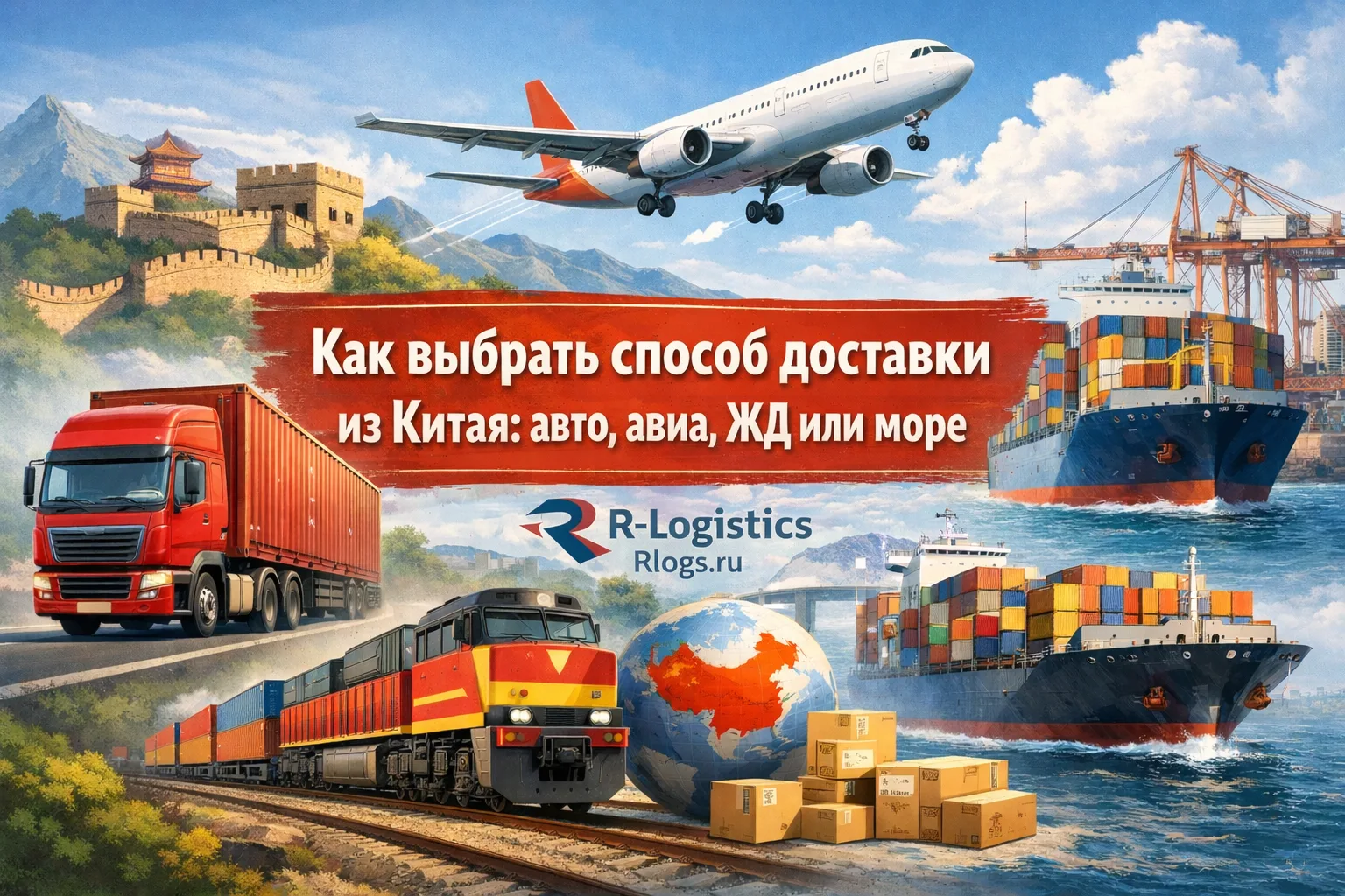 Как выбрать способ доставки из Китая: авто, авиа, ЖД или море